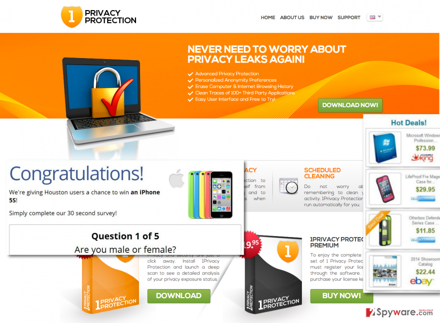 1PrivacyProtection adware 1PrivacyProtection adware