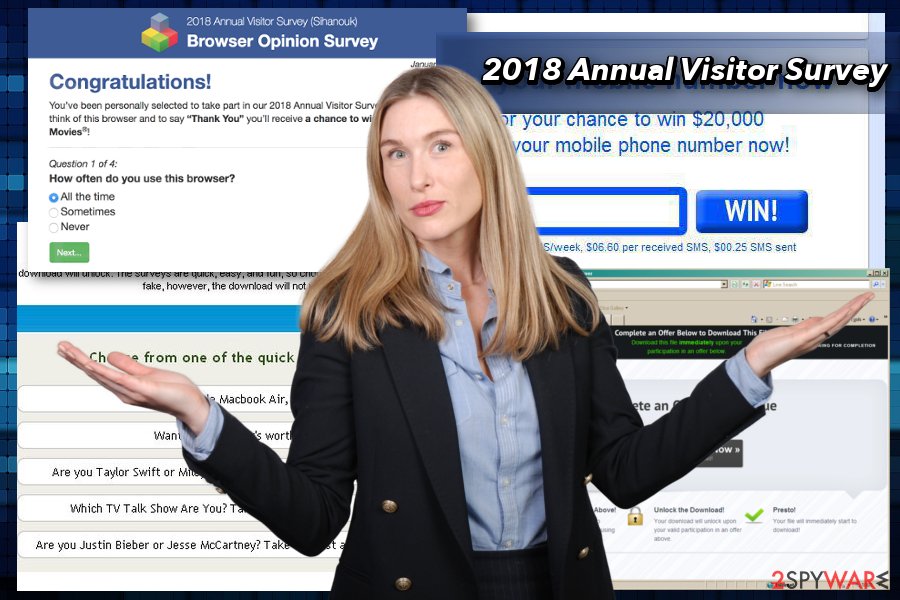 2018 Annual Visitor Survey popup