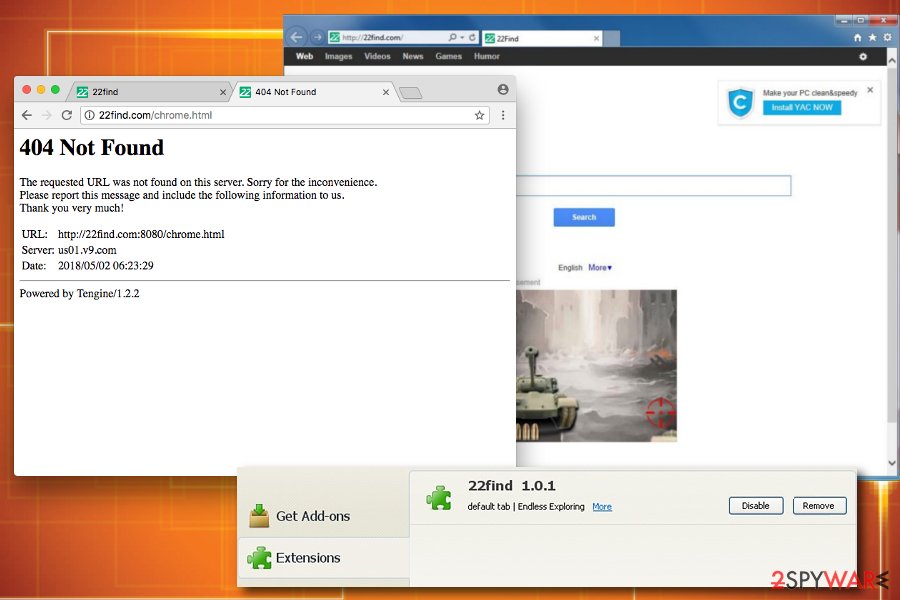 22find browser hijacker