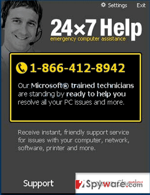 24×7 Help snapshot 24×7 Help snapshot