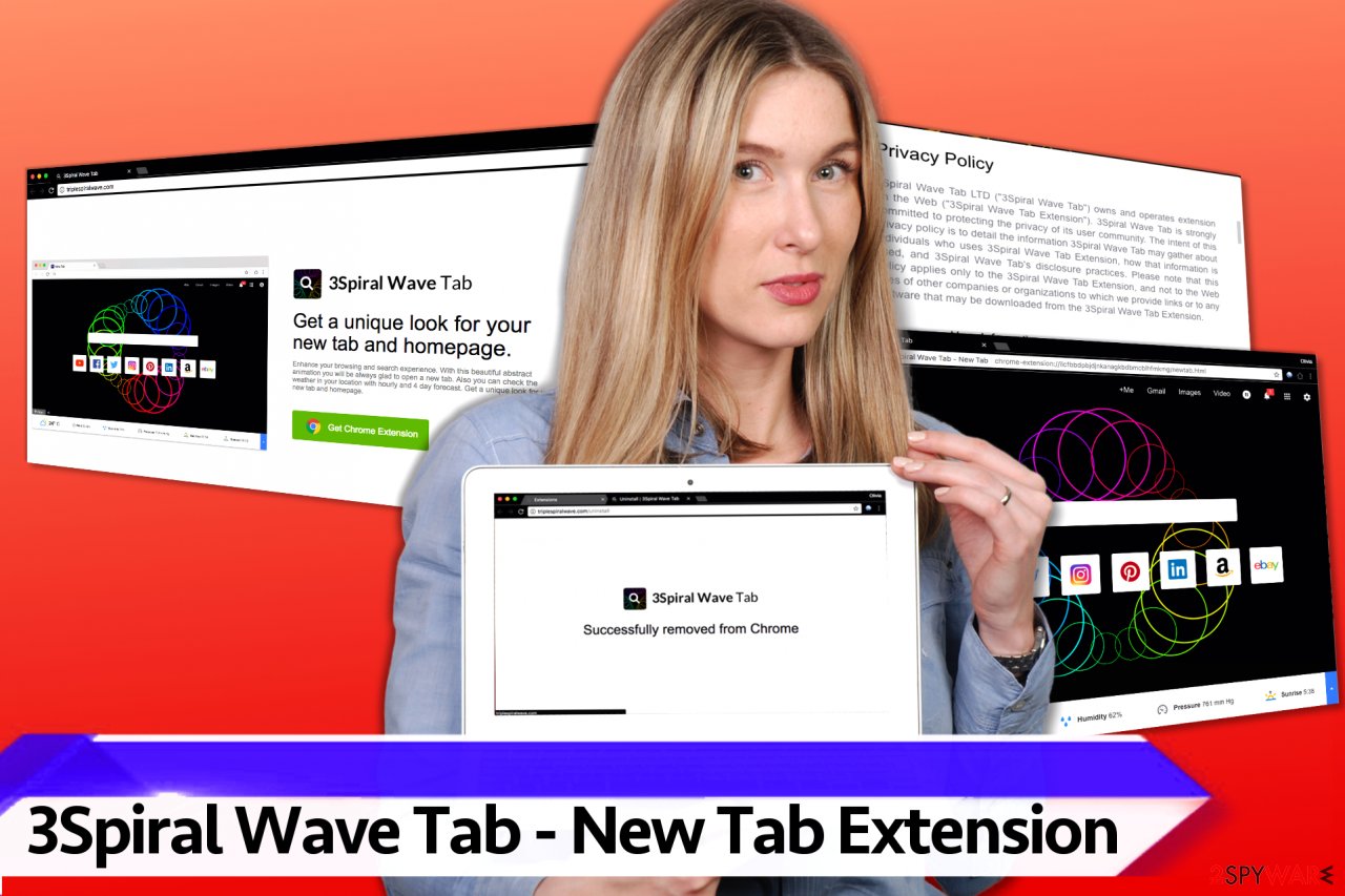 3Spiral Wave Tab - New Tab virus