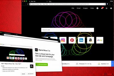 3Spiral Wave Tab - New Tab Extension virus