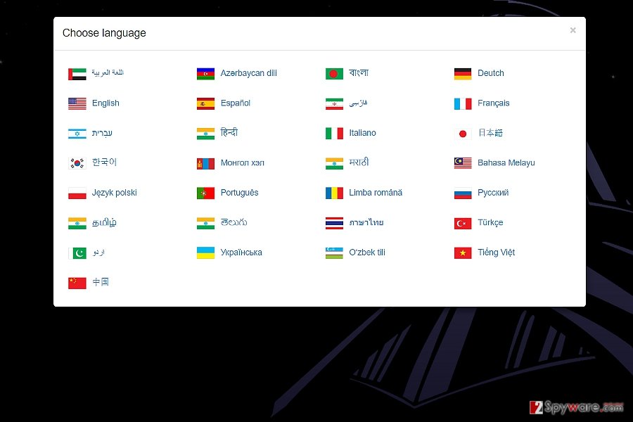 The screenshot 66.com.ua language choices