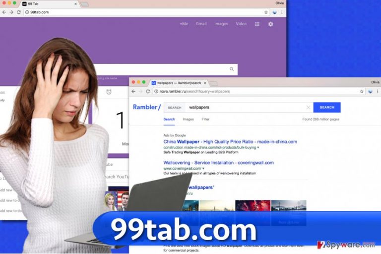 99Tab.com virus in a web browser