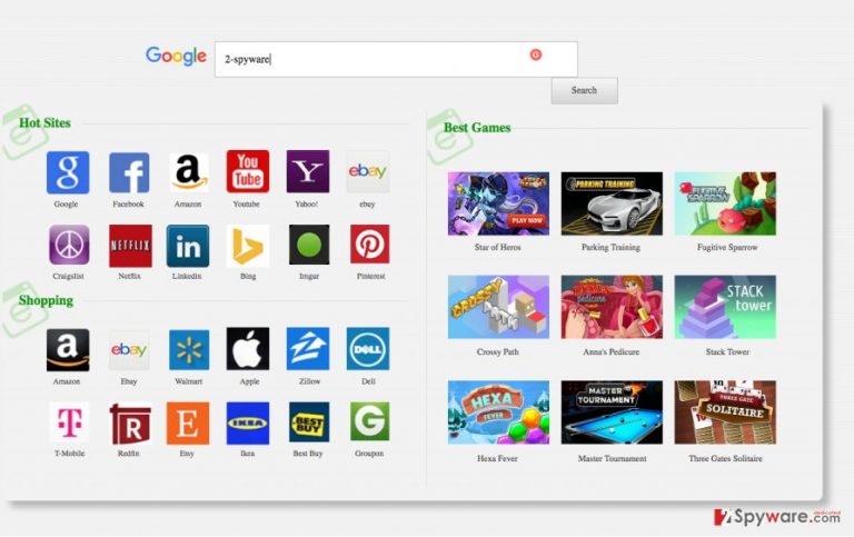 A screenshot of the 9o0gle.com browser hijacker