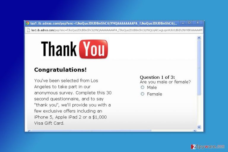 The example of  A.Kaytri.com pop-up