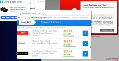 Examples of A.targetserving.com pop-up ads