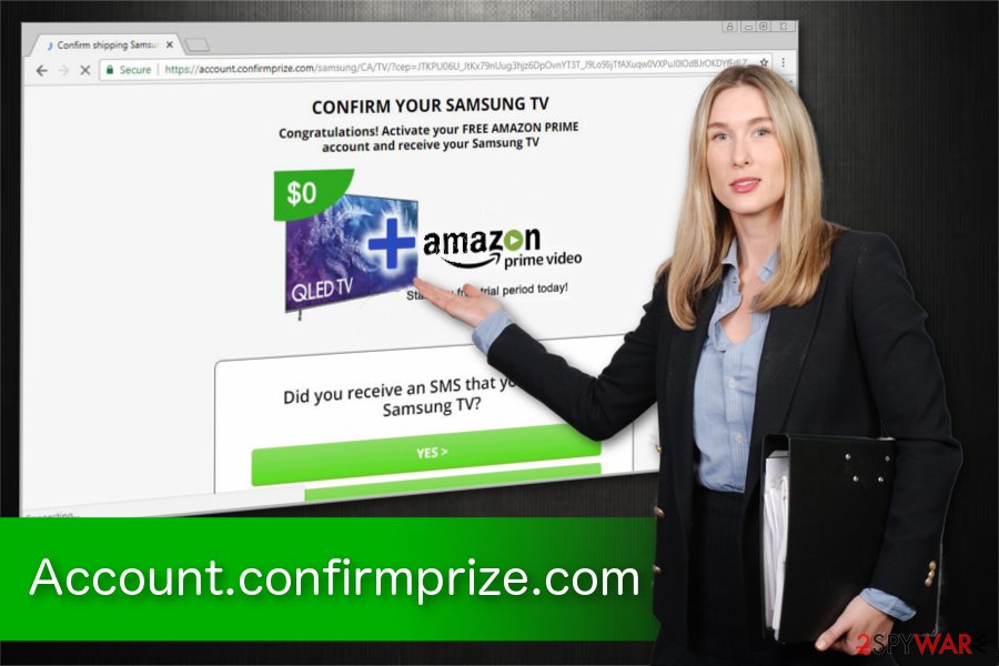Account.confirmprize.com illustration