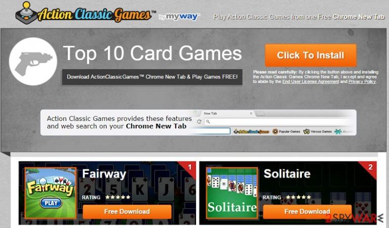 ActionClassicGames Toolbar virus