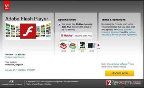 Ad0be.flashs-player.us pop-up virus snapshot Ad0be.flashs-player.us pop-up virus snapshot
