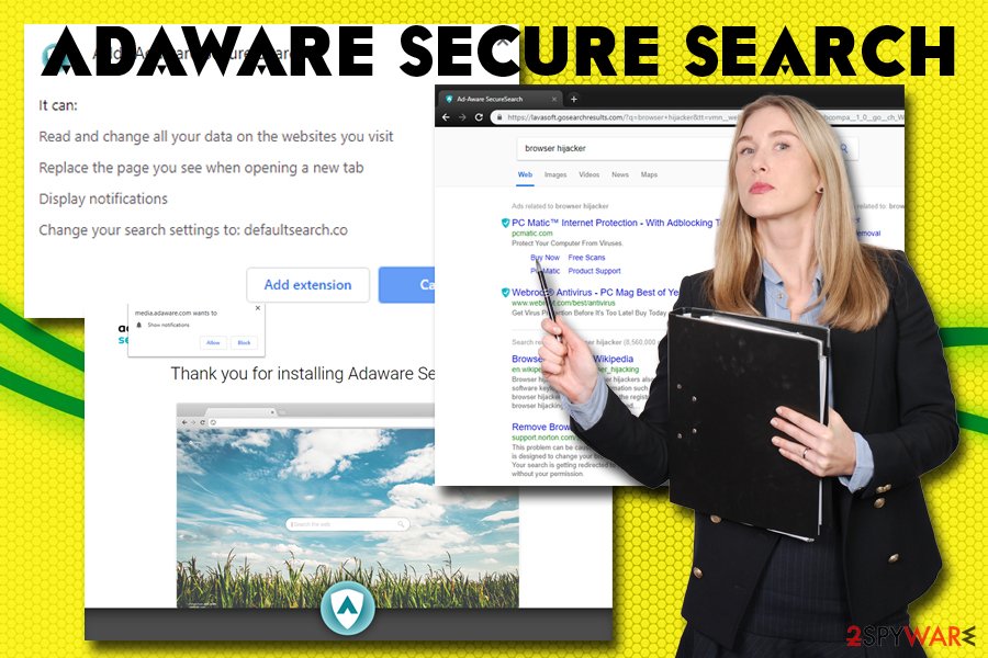 Adaware secure search browser hijacker