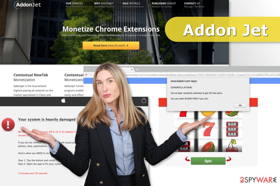 The illustration of AddonJet adware