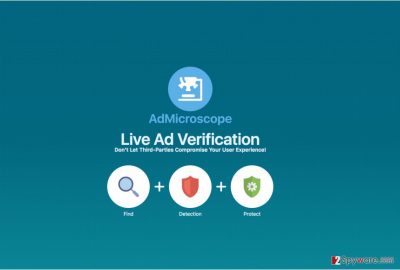 A screenshot of AdMicroscope adware