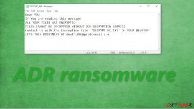 Adr ransomware