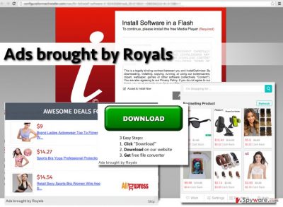 Ads brought by Royals virus displays web ads