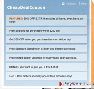 Ads by CheapDealCoupon snapshot Ads by CheapDealCoupon snapshot
