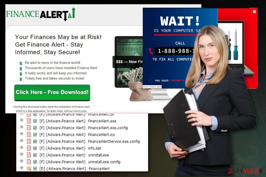 Ads by Finance Alert virus