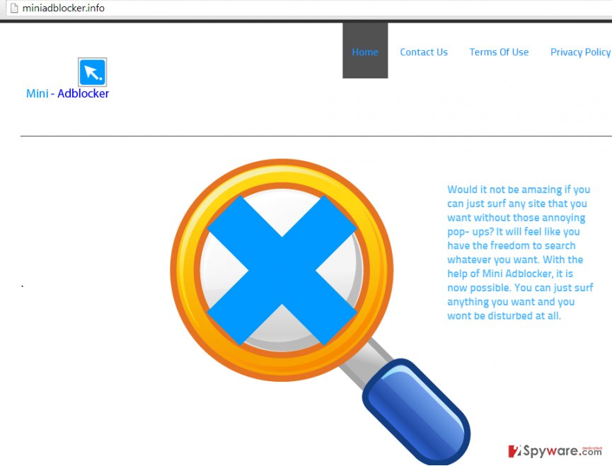 Ads by Mini Adblocker snapshot Ads by Mini Adblocker snapshot