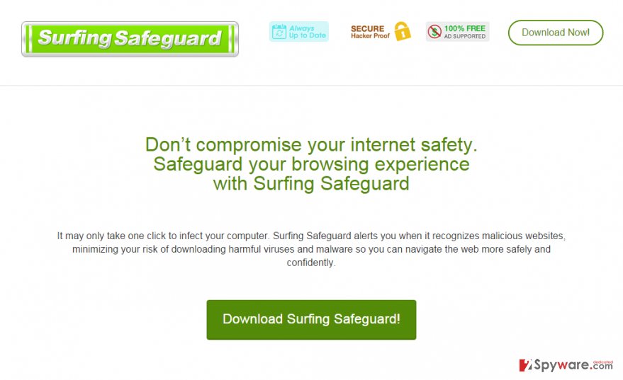 Ads by Surfing Safeguard snapshot Ads by Surfing Safeguard snapshot