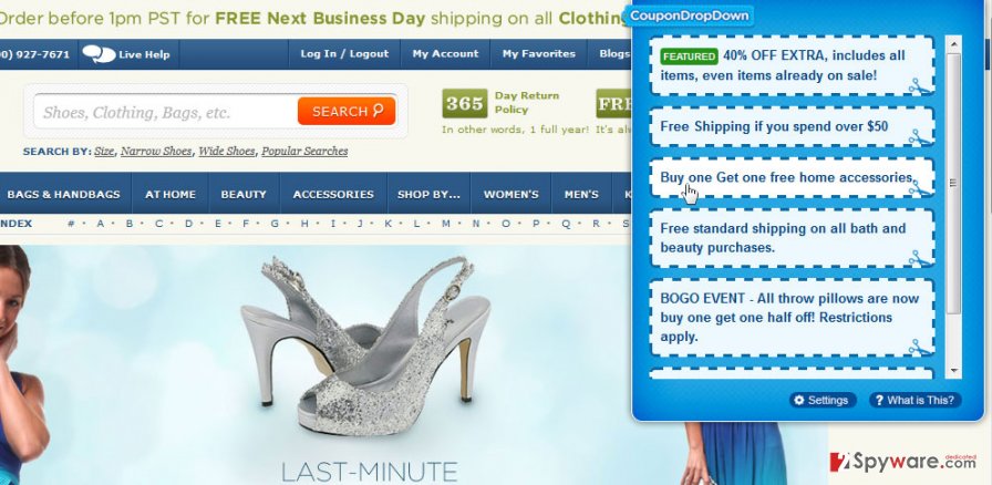 Web Save adware snapshot Web Save adware snapshot