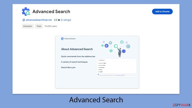 Advanced Search hijack