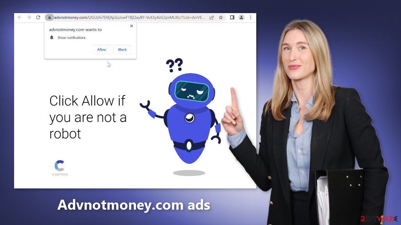 Advnotmoney.com ads