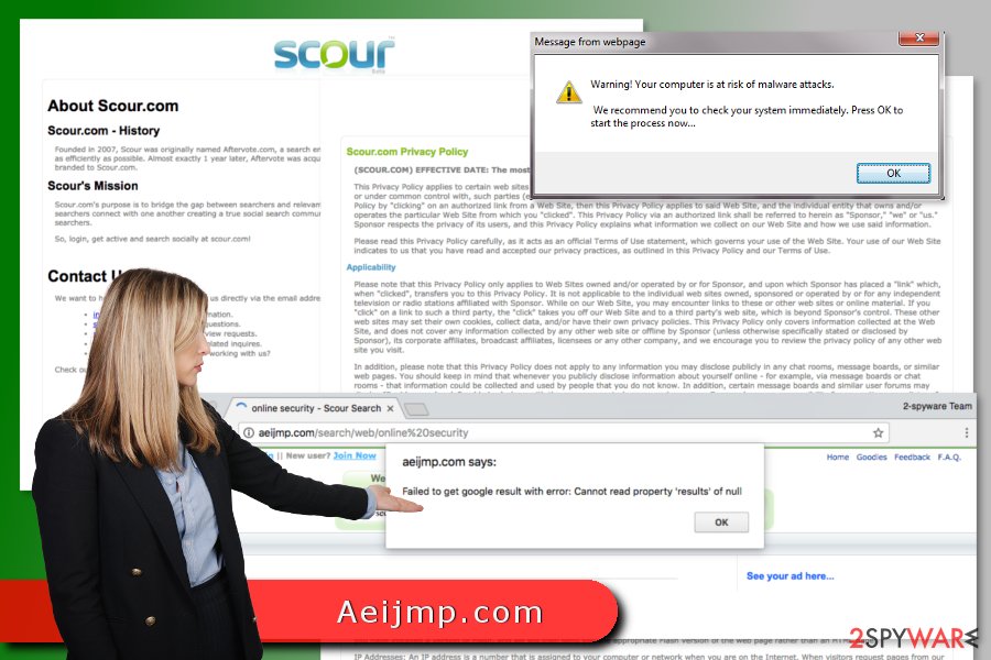 The picture of Aeijmp.com virus