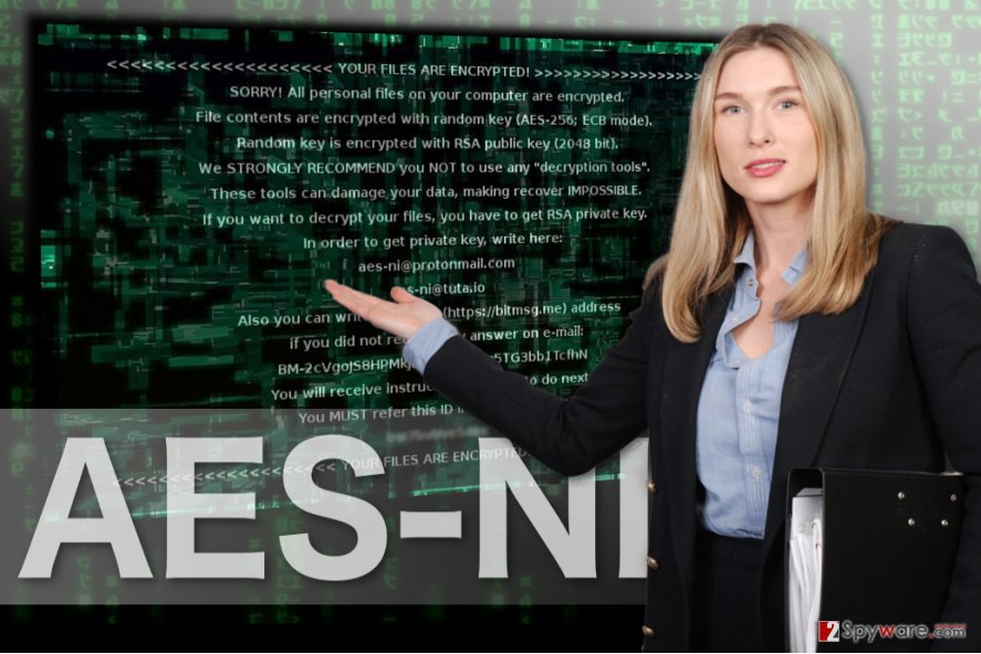 The image of AES-NI ransomware