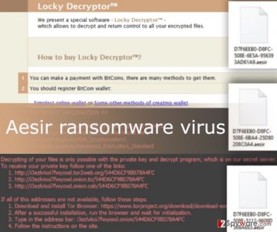 Aesir ransomware virus attack