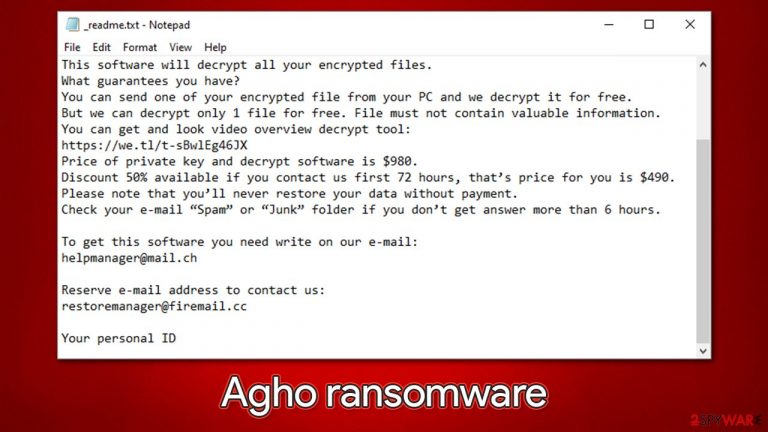 Agho ransomware