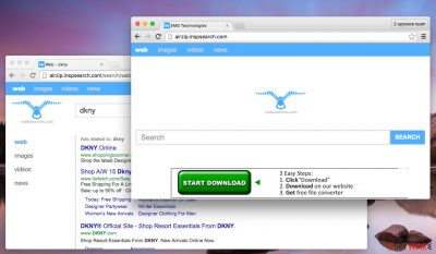 Airzip.inspsearch.com redirect virus