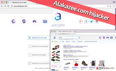 Screenshot of Alakazee.com search engine