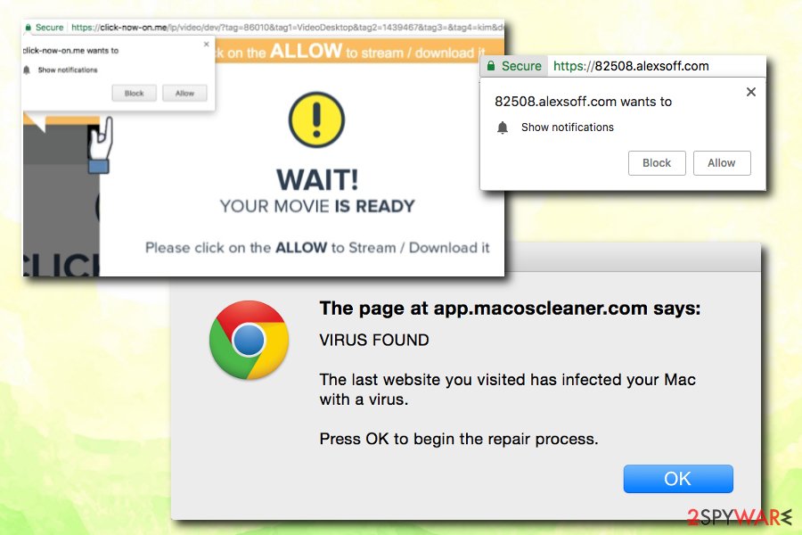 remove allow website notifications
