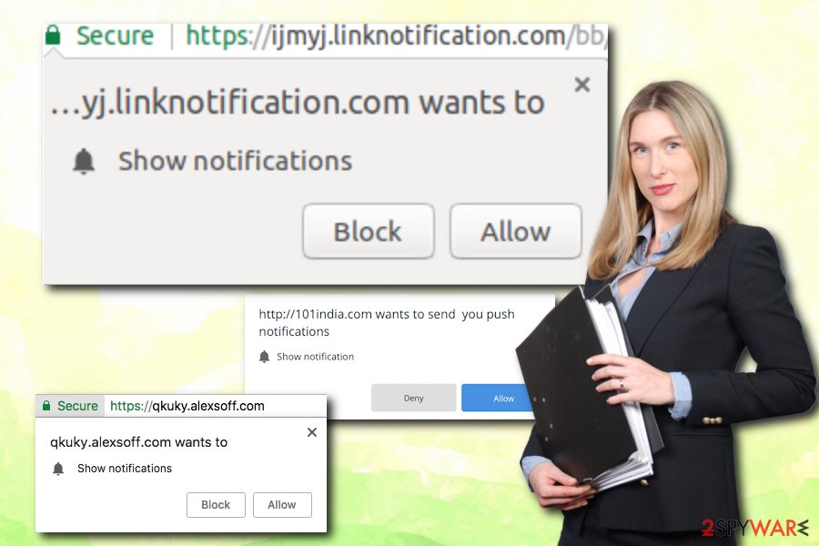 Allow Website Notifications virus