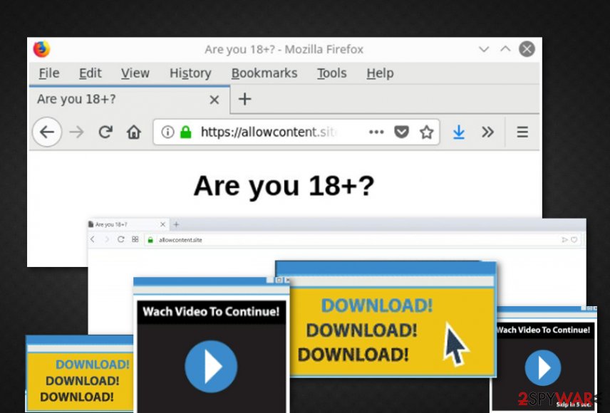 Allowcontent.site adware