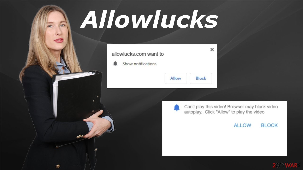 Allowlucks push notification virus
