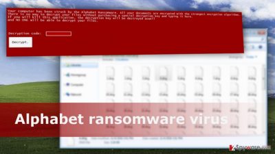 The picture of Alphabet ransomware virus