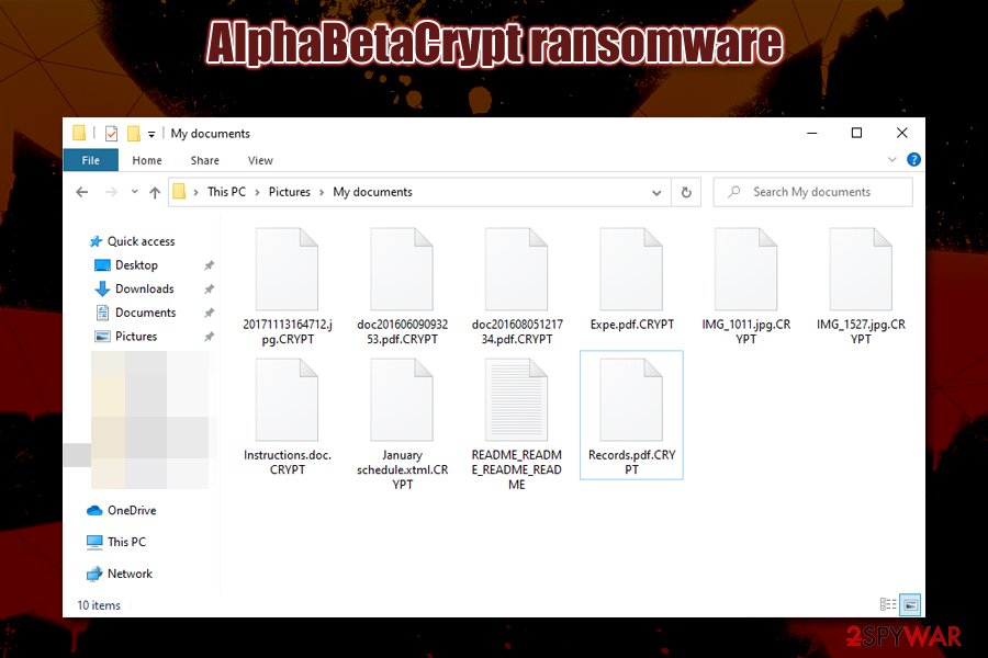 AlphaBetaCrypt ransomware encrypted files