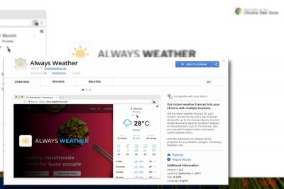 The image displaying Always Weather plug-in