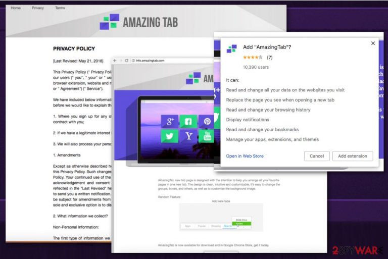 AmazingTab adware
