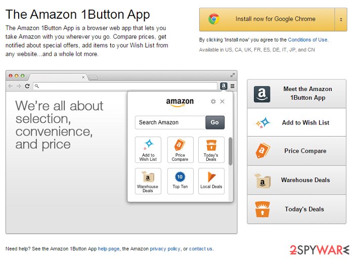 Amazon 1Button App ads Amazon 1Button App ads