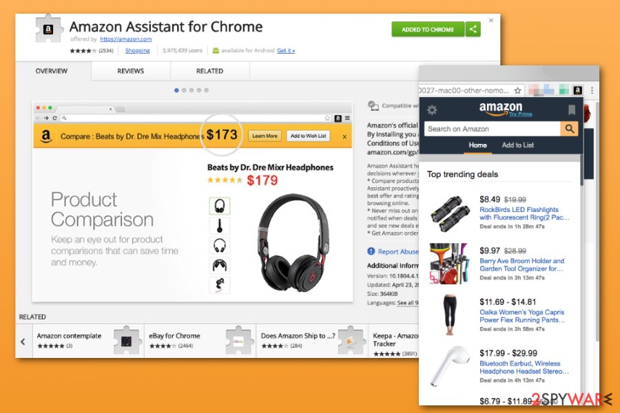 amazon assistant chrome extension