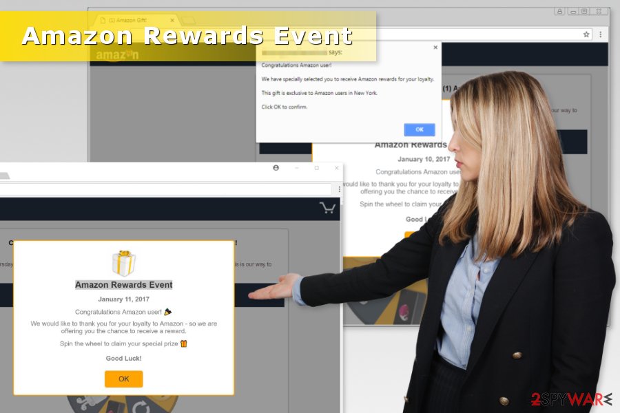 Examples of  “Amazon Rewards Event” scams