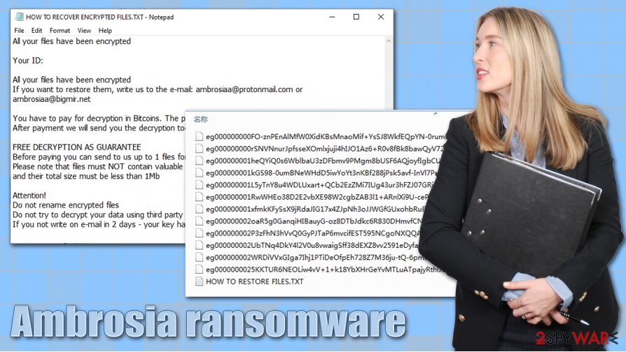 Ambrosia ransomware virus