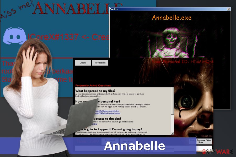 The picture of Annabelle ransomware