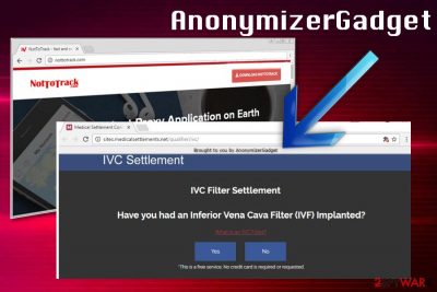 AnonymizerGadget ads