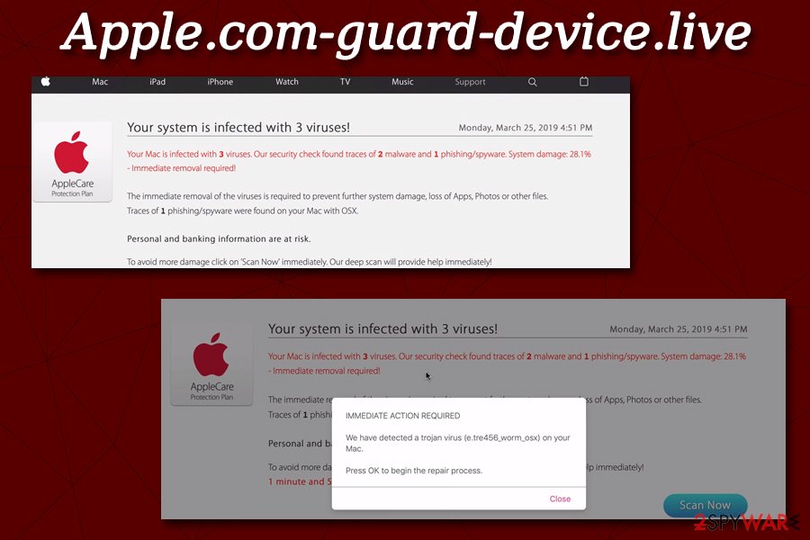 Apple.com-guard-device.live fake