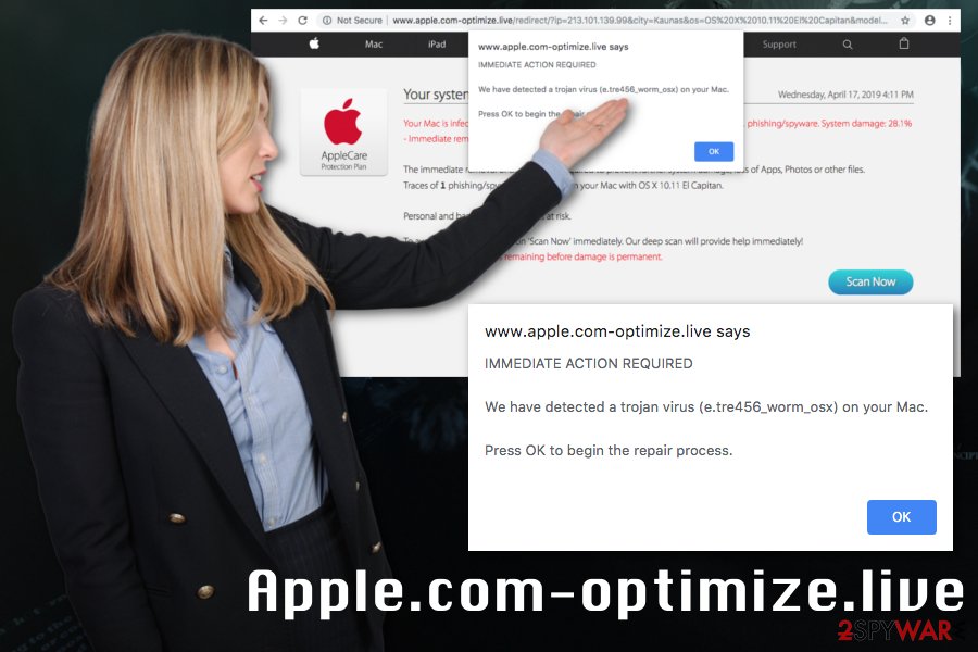 Apple.com-optimize.live virus