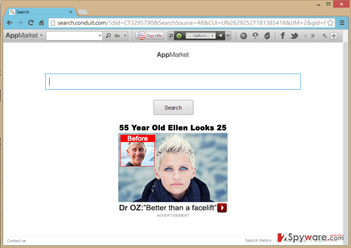 AppMarket Customized Web Search snapshot AppMarket Customized Web Search snapshot