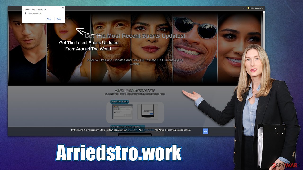 Arriedstro.work popups